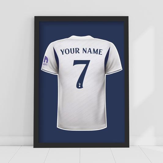 Tottenham Hotspur FC Print - 26/27 Personalised Shirt Design Poster