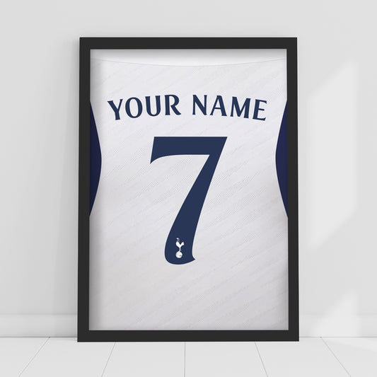 Tottenham Hotspur FC Print - 26/27 Personalised Shirt Pattern Poster