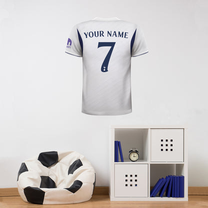 Tottenham Hotspur Football Club - Personalised Football Shirt Wall Sticker 26/27