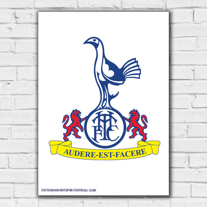 Tottenham Hotspur Print - Cockerel Crest Poster Wall Art