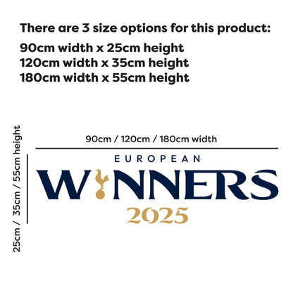 Tottenham Hotspur Wall Sticker - European Winners 2025 Decal