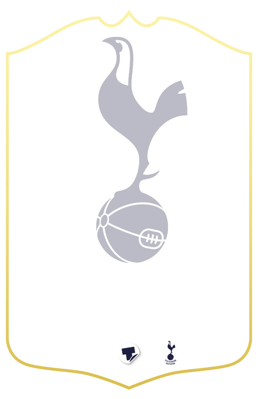 Tottenham Hotspur White 24 Personalised Stats Card