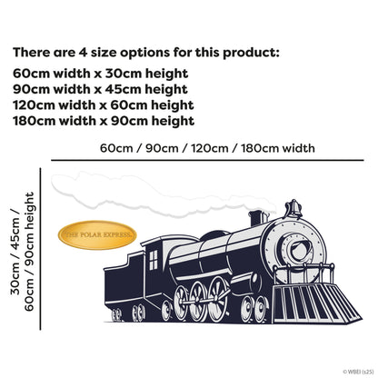 The Polar Express Wall Sticker -  The Polar Express Train Decal Christmas Wall Art