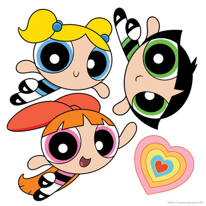 Powerpuff Girls Wall Sticker  –  Trio Decal Set Superhero Wall Art
