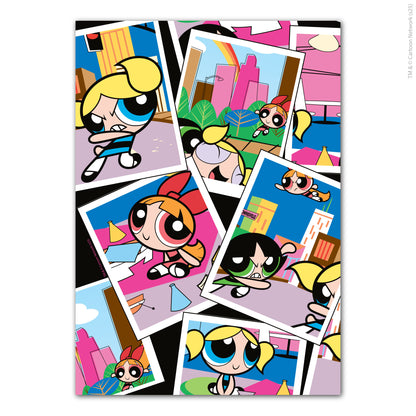 Powerpuff Girls Print  –  Trio Picture Collage Poster Superhero Wall Art