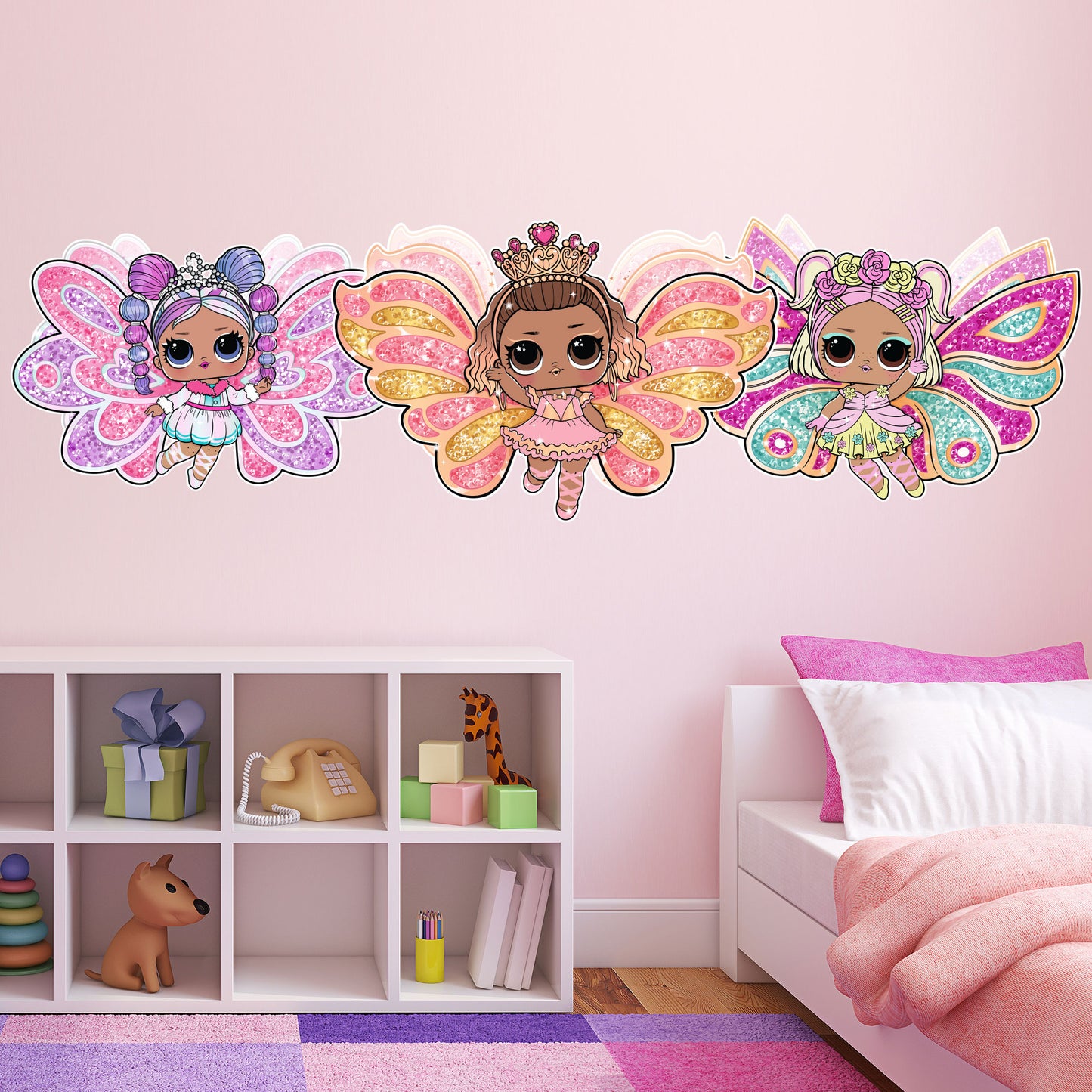 L.O.L Surprise! Wall Sticker - Fairies Trio Wall Art