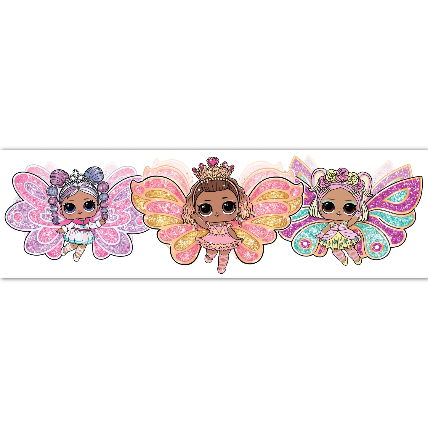 L.O.L Surprise! Wall Sticker - Fairies Trio Wall Art