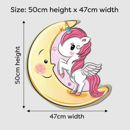 Unicorn and Moon LED Backlit WallLite