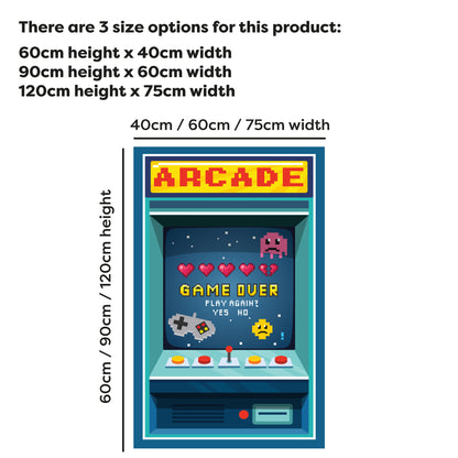 Video Gaming Wall Sticker - Arcade Play Again Decal Wall Art