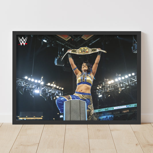 WWE Print - Bayley WrestleMania Win Poster Wrestling Wall Art
