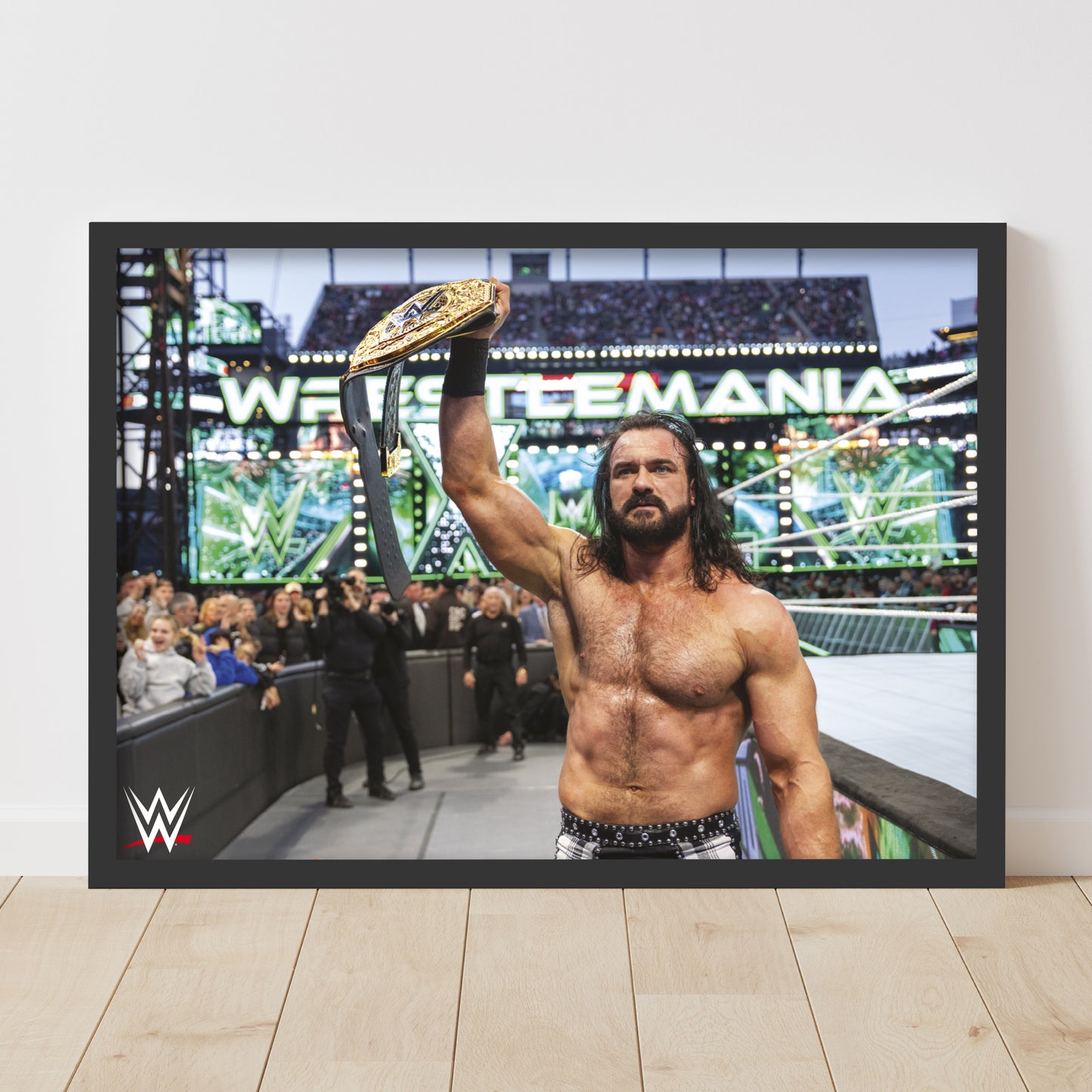 WWE Print - Drew McIntyre WrestleMania Win Poster Wrestling Wall Art