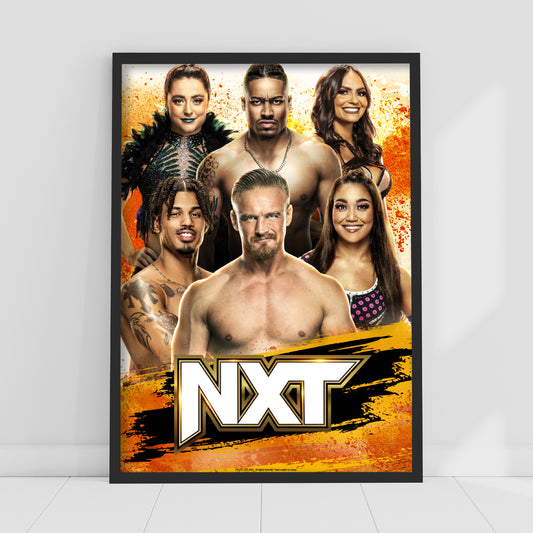 WWE Print - NXT Weekly Programming Poster Wrestling Wall Art