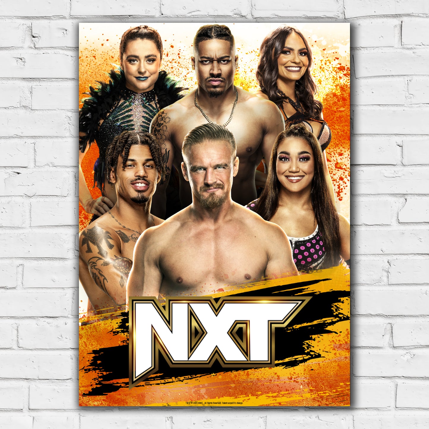 WWE Print - NXT Weekly Programming Poster Wrestling Wall Art