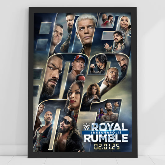 WWE Print - Royal Rumble Indianapolis Poster Wrestling Wall Art