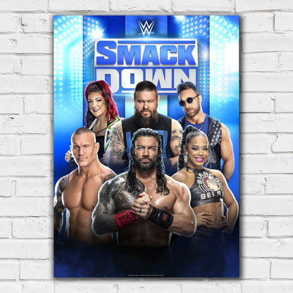 WWE Print - SmackDown Weekly Programming Poster Wall Art