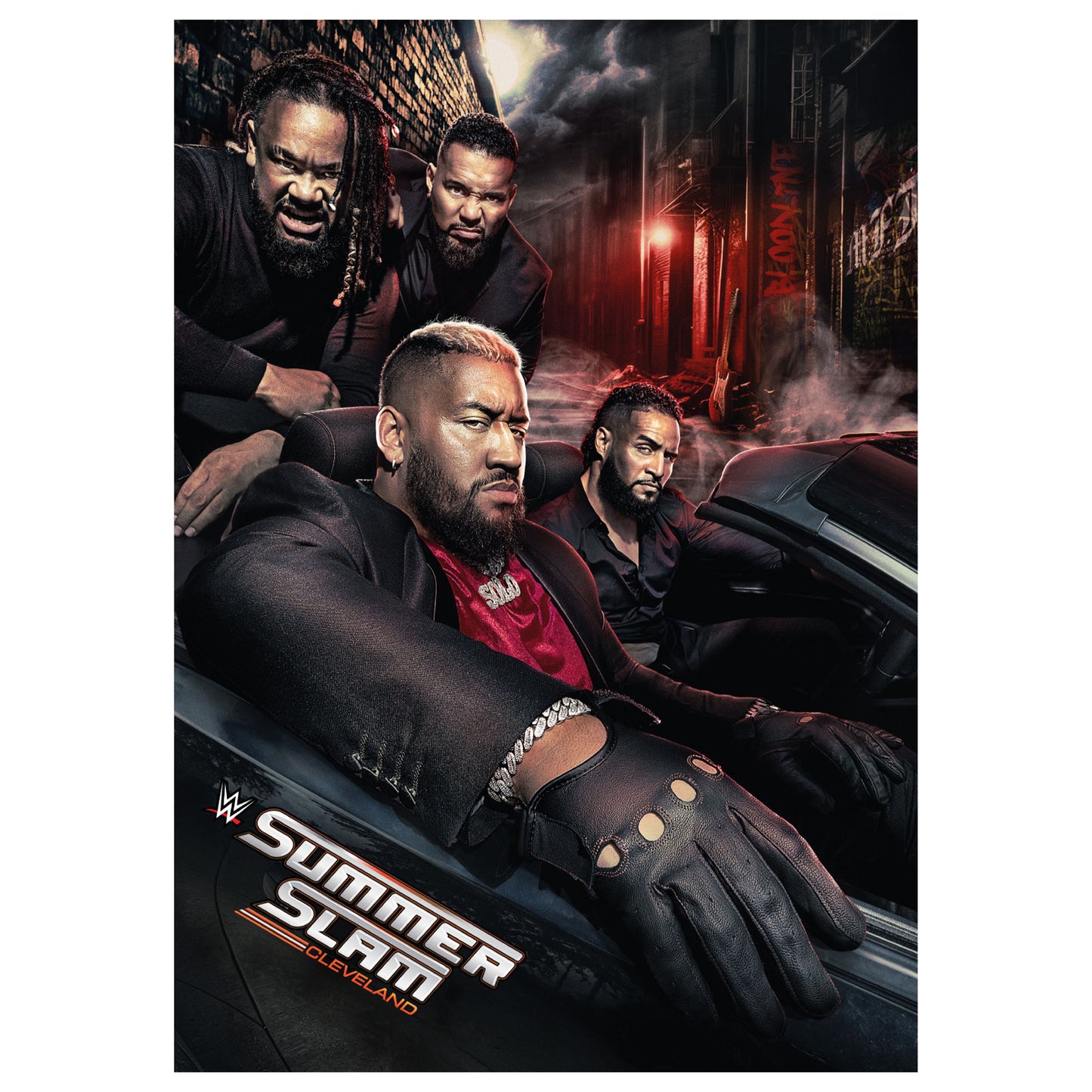 WWE Print - Summer Slam Cleveland Car Poster Wrestling Wall Art
