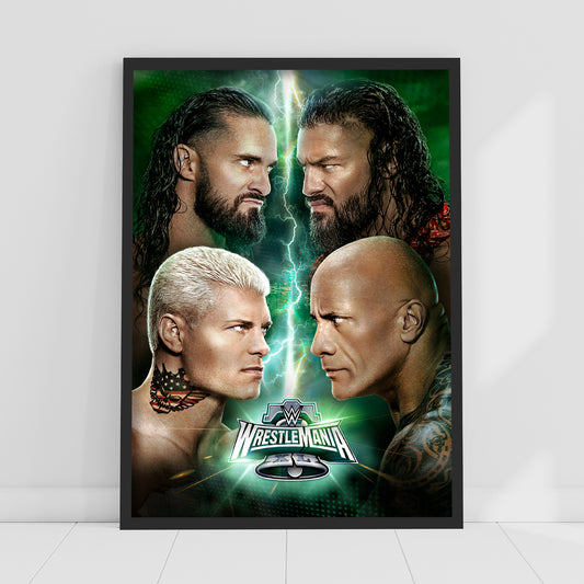 WWE Print - Wrestlemania XL Lightning Poster Wall Art