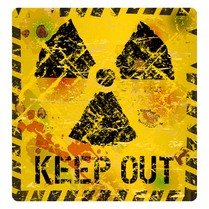 Warning Sign Wall Sticker - Keep Out Decal Wall Art