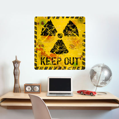 Warning Sign Wall Sticker - Keep Out Decal Wall Art