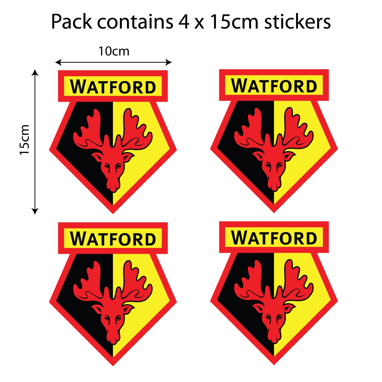 Watford Football Club - Car Sticker Pack