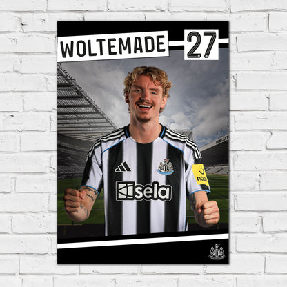 Newcastle United FC Print - Woltemade 25/26 Core Poster Football Wall Art