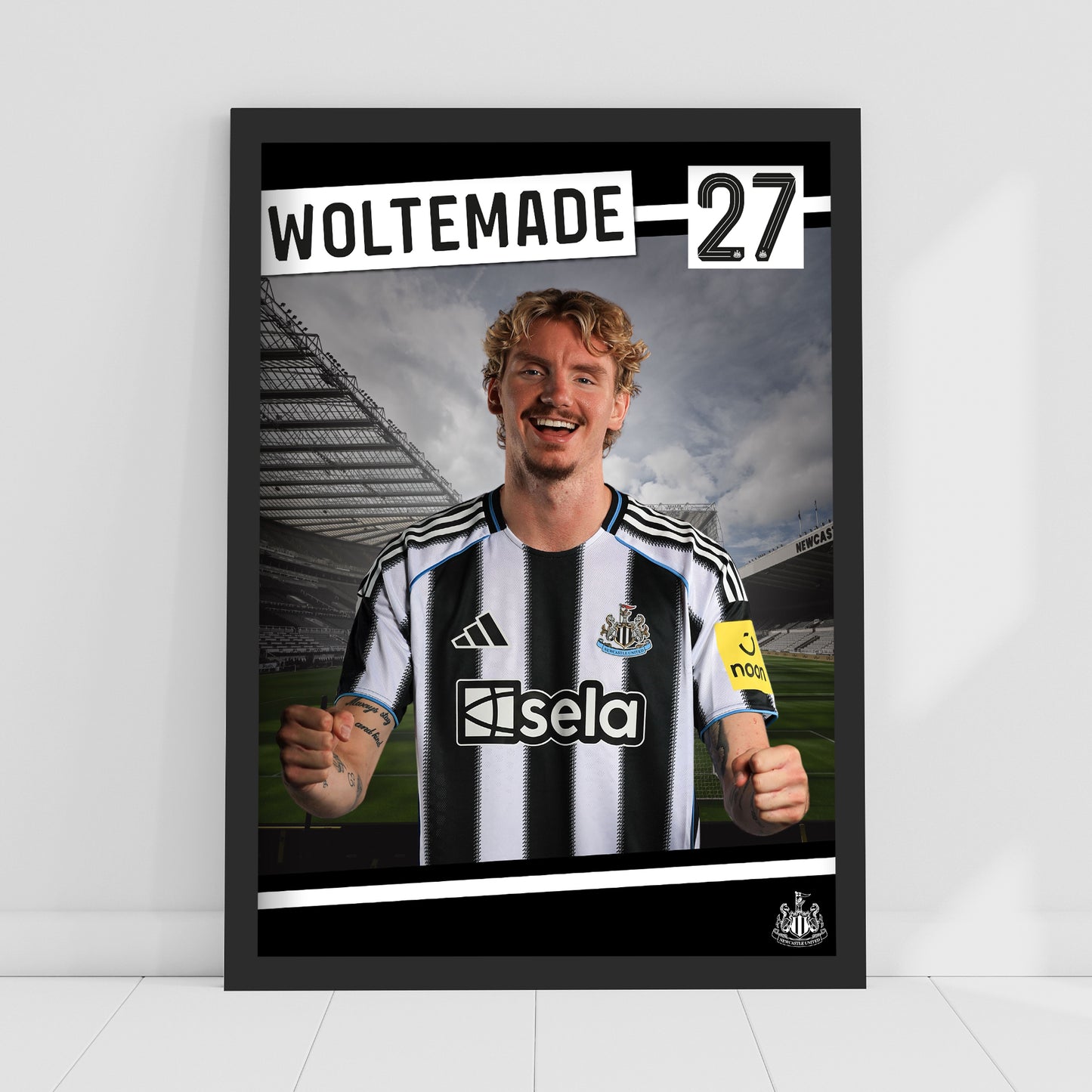 Newcastle United FC Print - Woltemade 25/26 Core Poster Football Wall Art