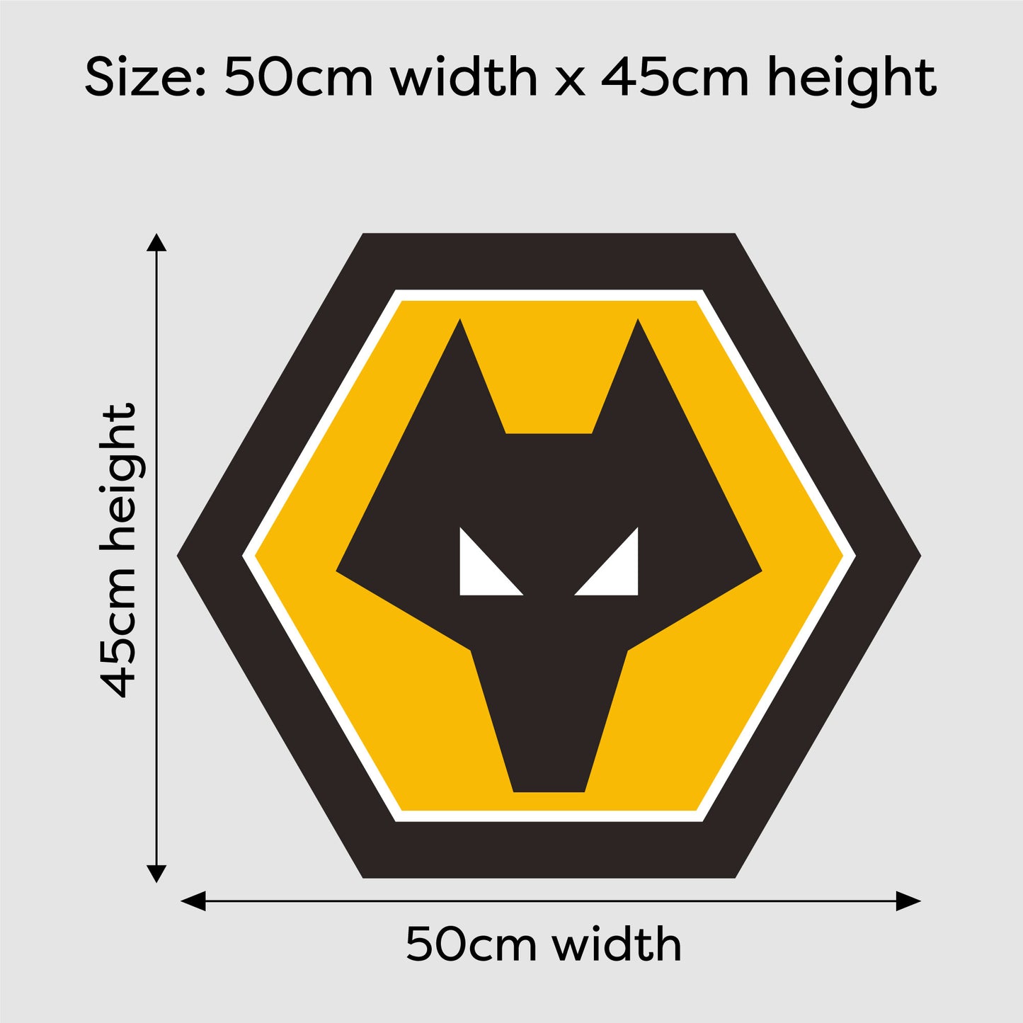 Wolverhampton Wanderers FC Crest LED Backlit Wallpop