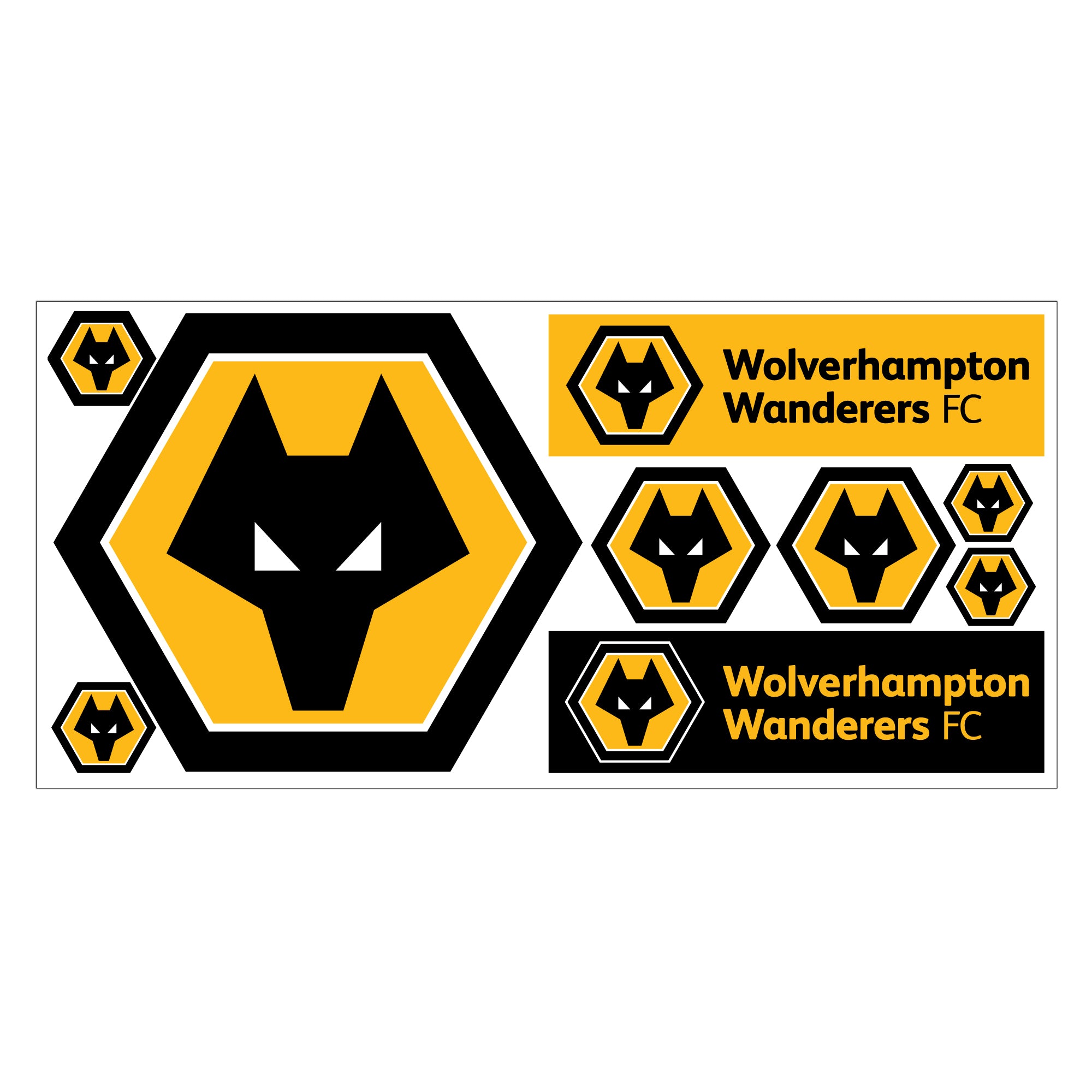 Wolves Football Club Decal Sticker Set – www.themed.co.uk