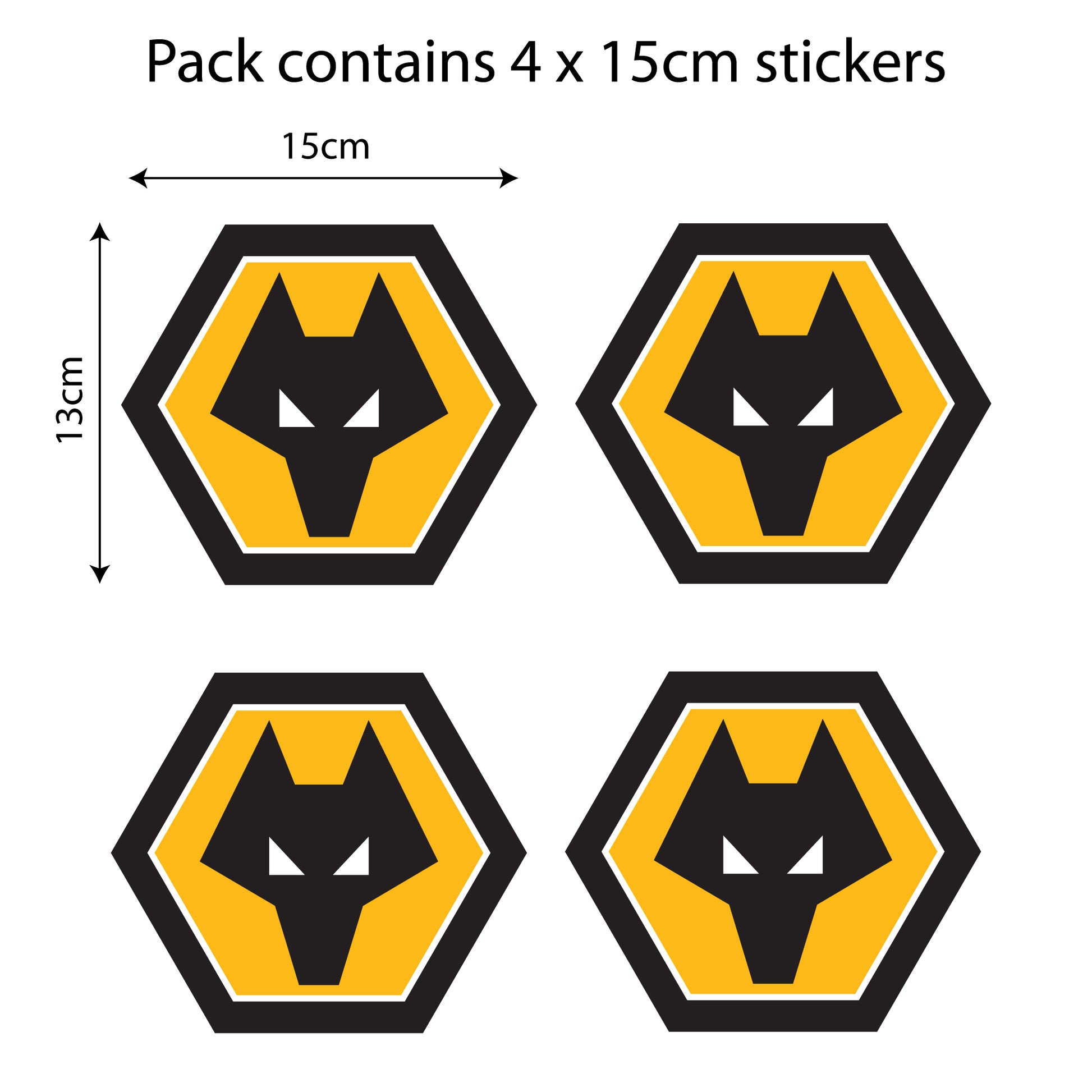Wolves Football Club - Car Sticker Pack – www.themed.co.uk
