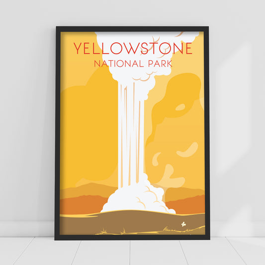World City Print - Yellowstone National Park Poster Wall Art