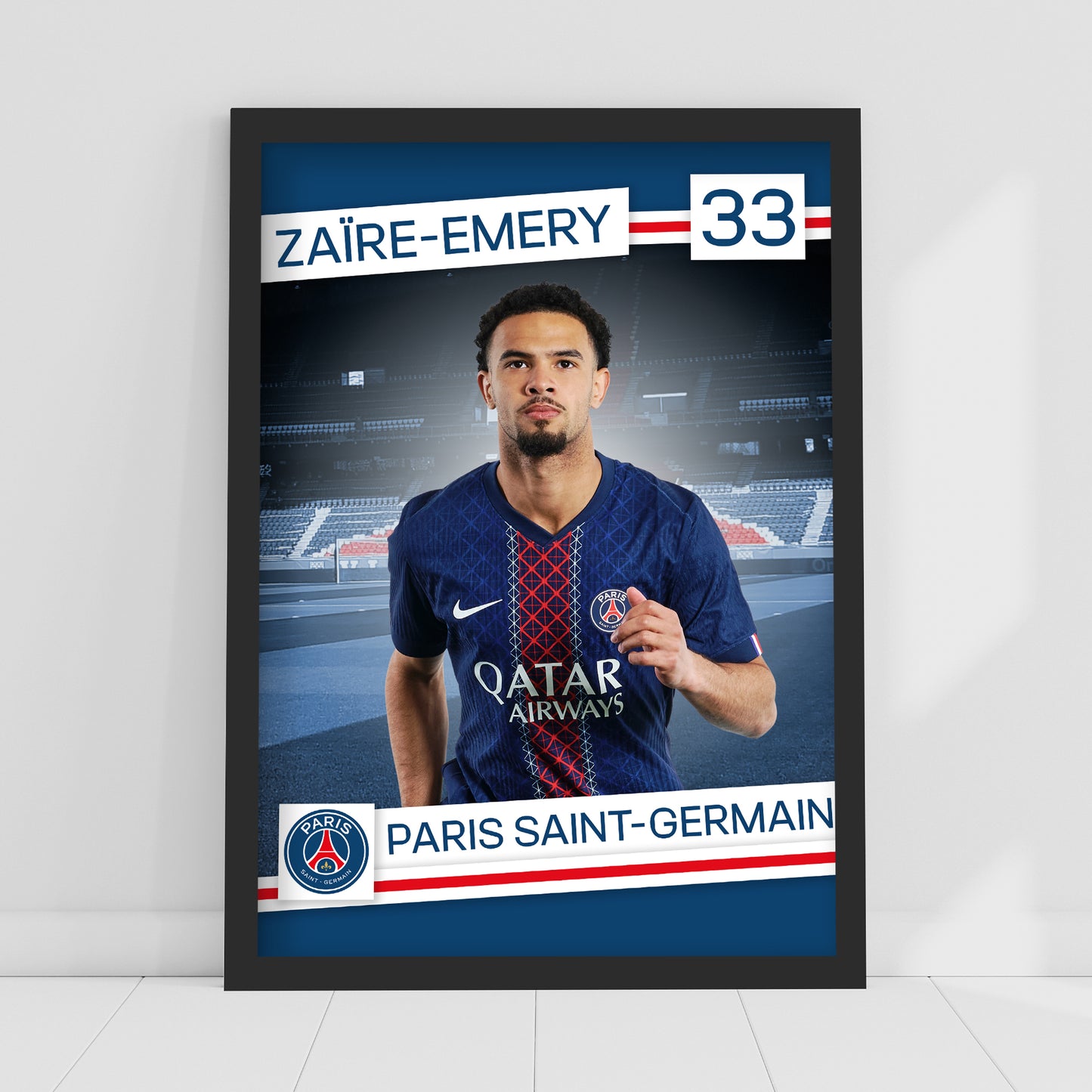 Paris Saint-Germain F.C. Print - Zaïre-Emery 25-26 PSG Player
