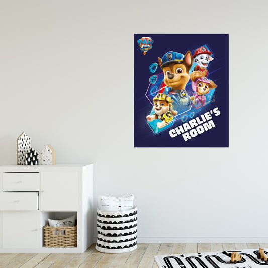 Paw Patrol Movie Action Hero Rescues Personalised Wall Sticker