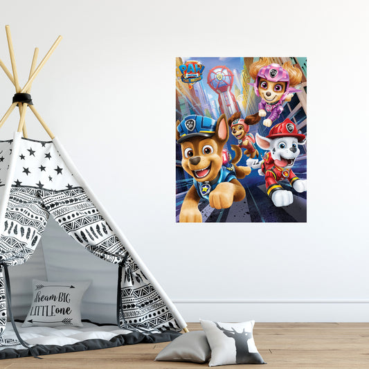Paw Patrol Movie Adventure City Group Poster Wall Sticker