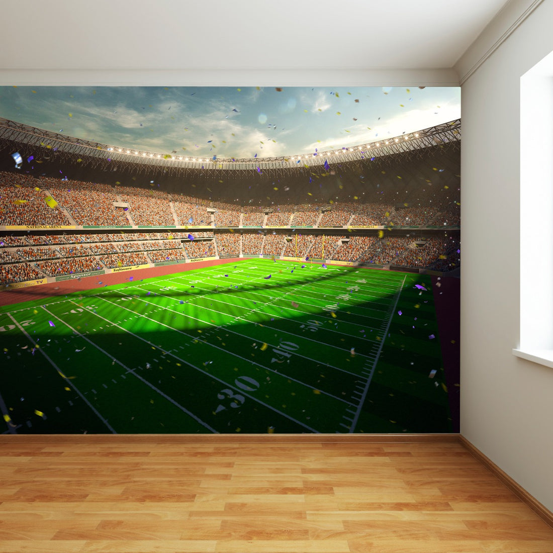 American Football Stadium (Full) Wall Sticker – www.themed.co.uk