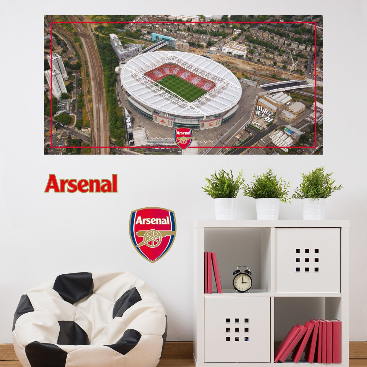Arsenal Emirates Stadium Aerial View Wall Sticker
