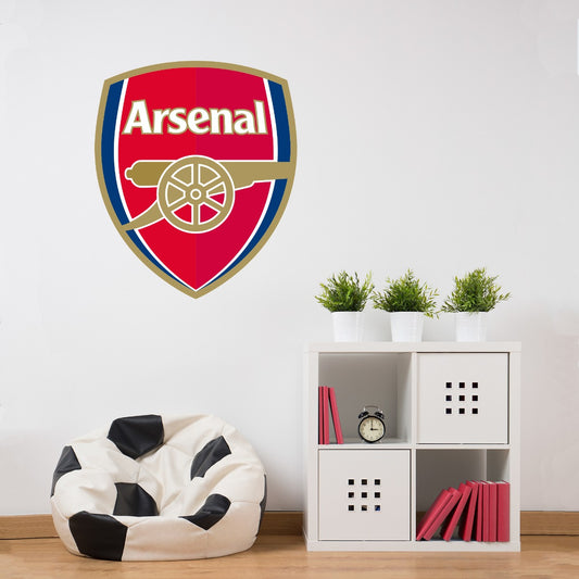 Arsenal Football Club - Crest Mural + Gunners Wall Sticker Set