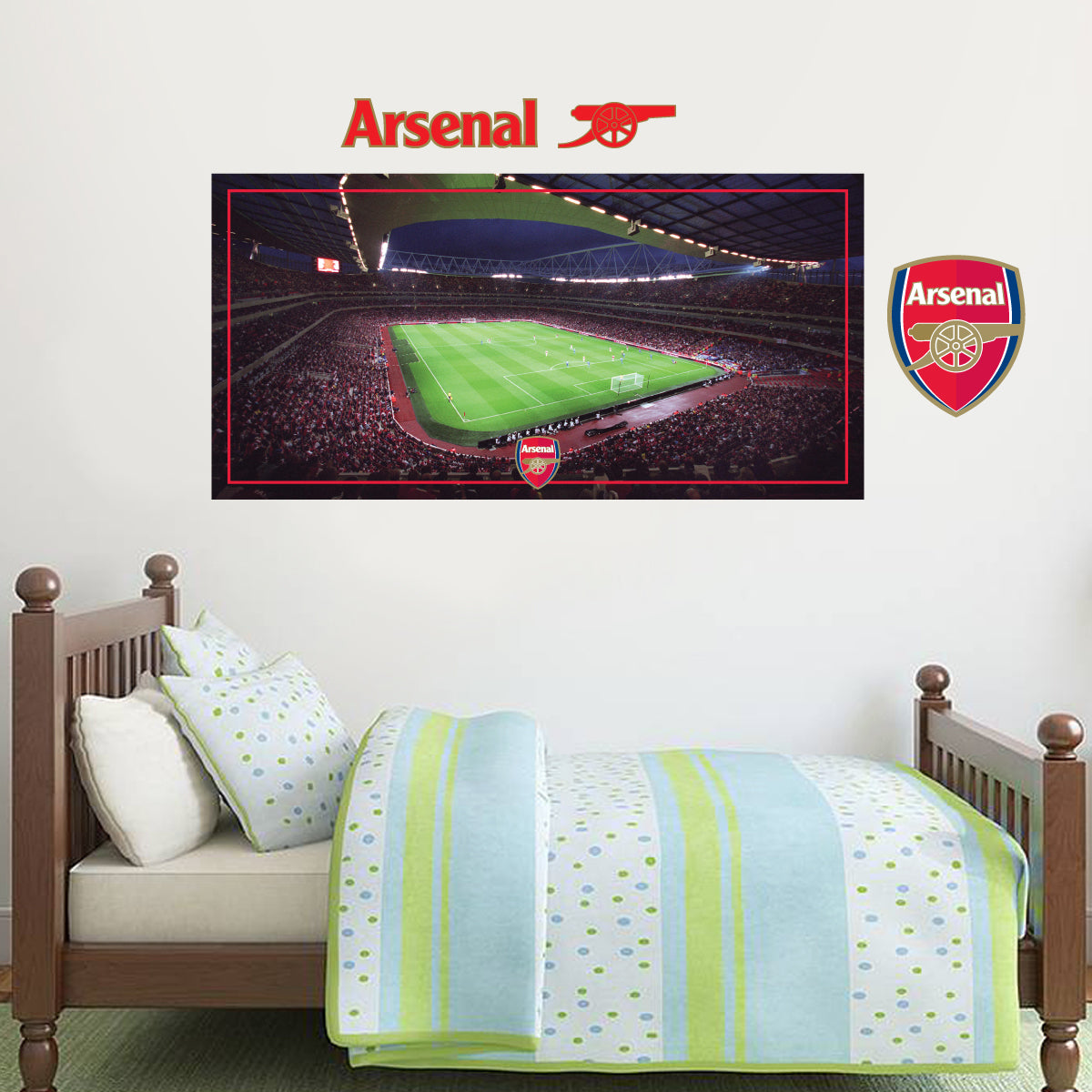 Arsenal Football Club Emirates Stadium Inside Match Day Wall Sticker ...