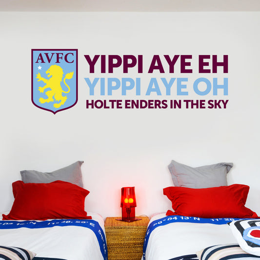 Aston Villa Crest Song Wall Sticker