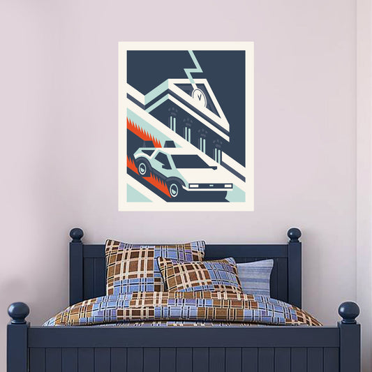 Back To The Future Wall Sticker Stylized Graphic