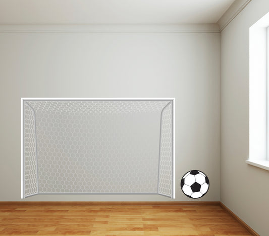 Football White Net Wall Sticker