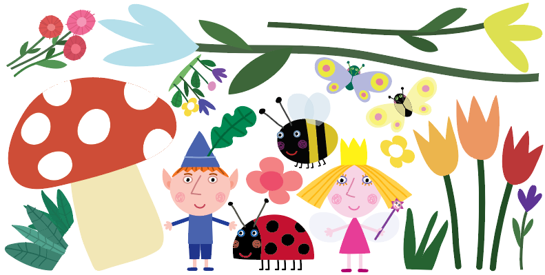 Ben & Holly's Little Kingdom: Forest Wall Sticker Set
