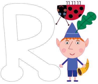 Ben & Holly's Little Kingdom: Ben and Personalised Letter Wall Sticker