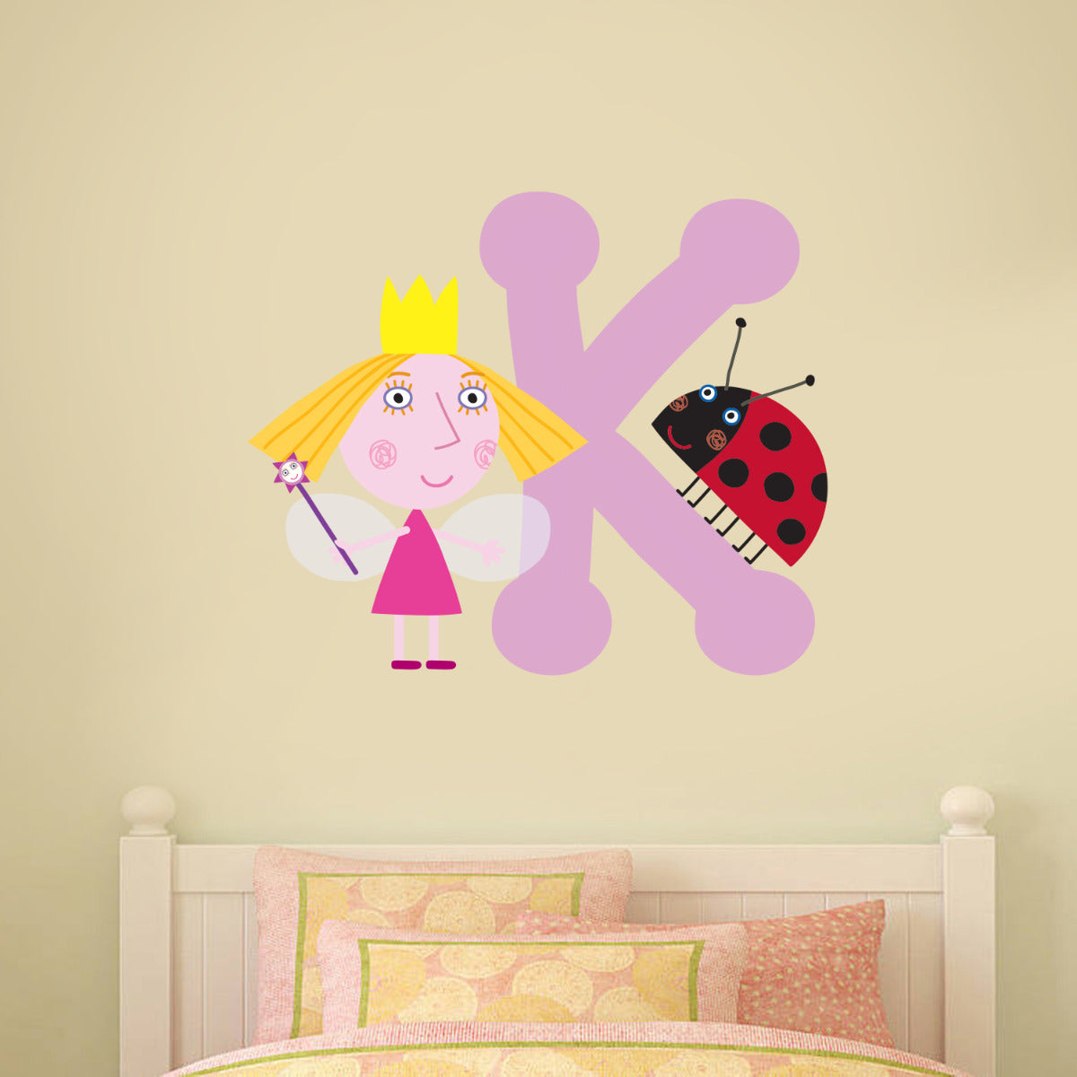 Ben Hollys Little Kingdom Holly And Personalised Letter Wall Sticker