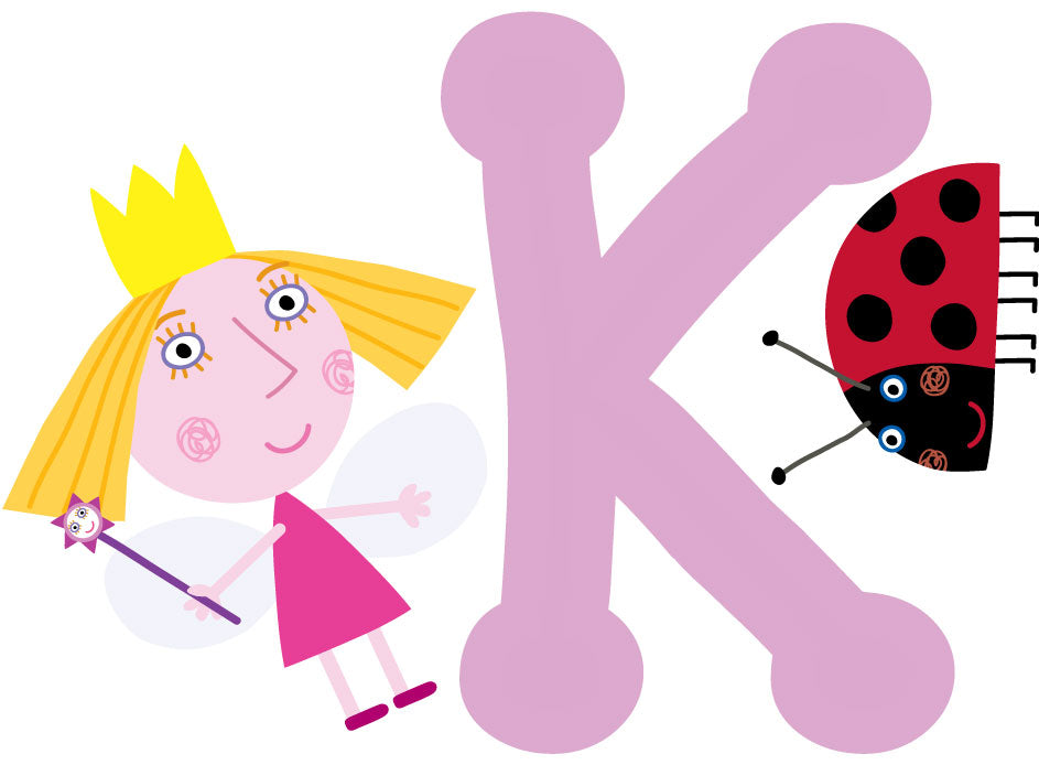 Ben & Holly's Little Kingdom: Holly And Personalised Letter Wall Sticker