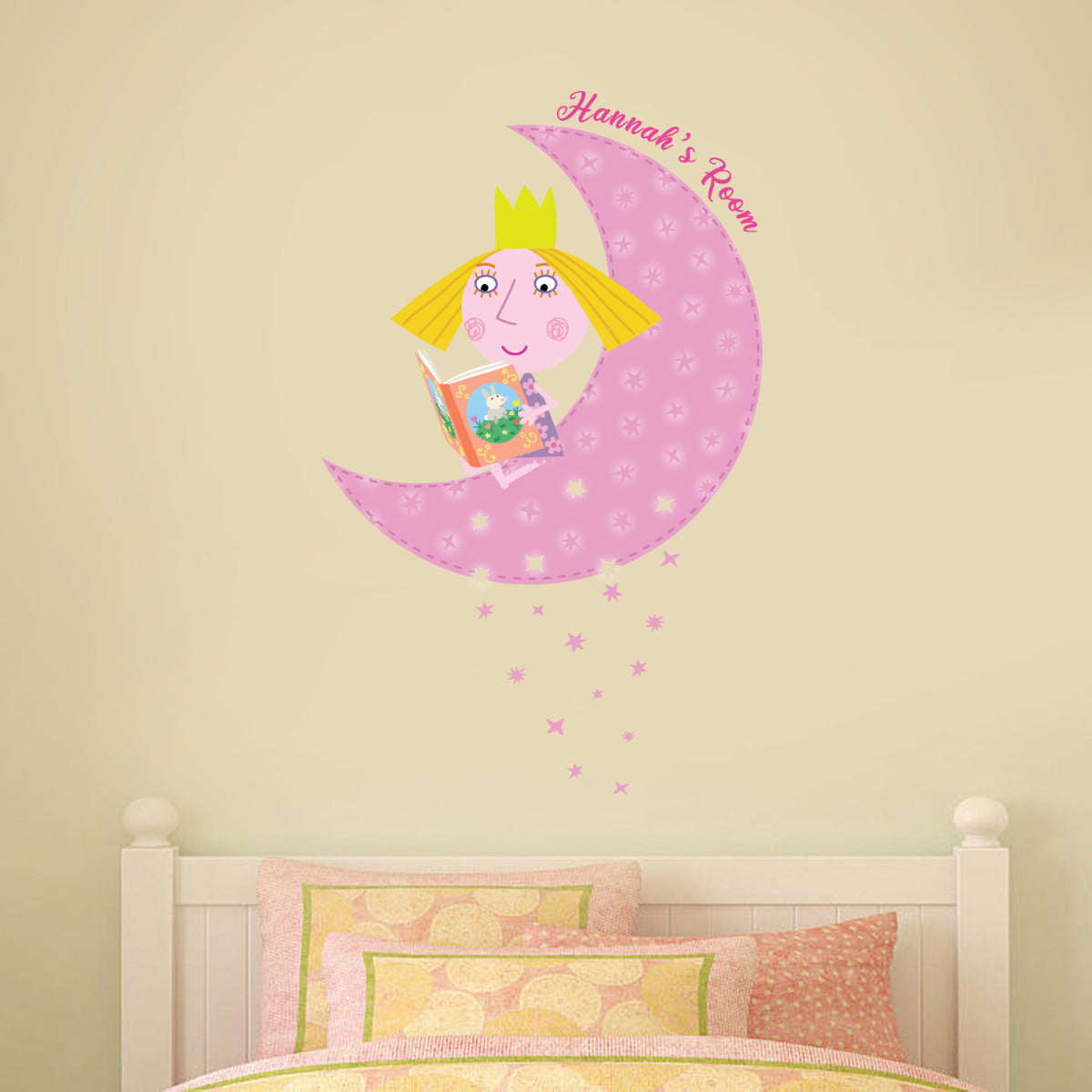 Ben Hollys Little Kingdom Holly Personalised Moon Wall Sticker