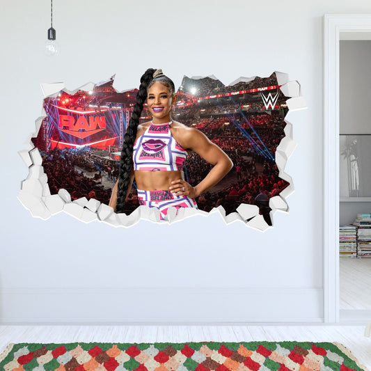 WWE - Bianca Belair Broken Wall Sticker