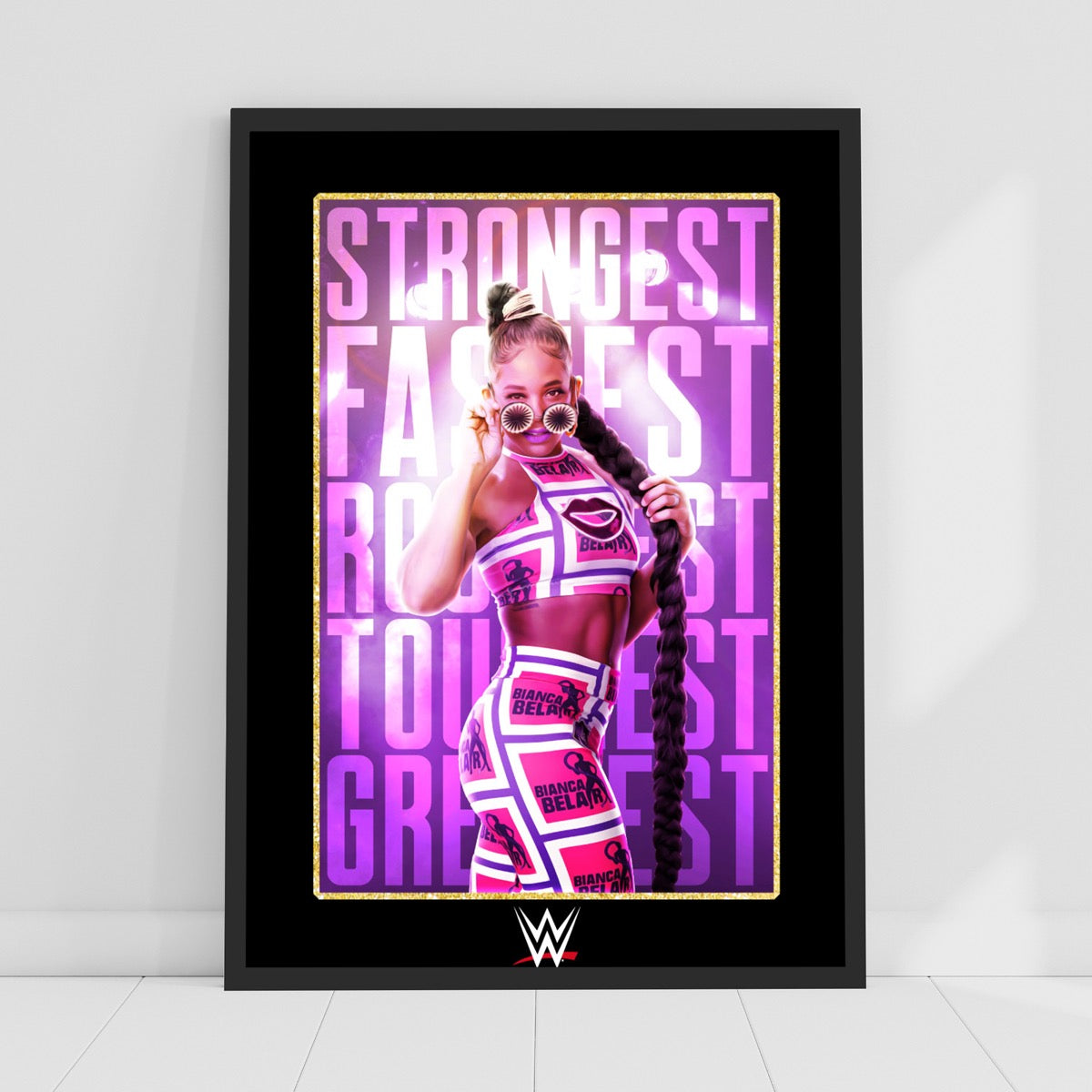 WWE Print - Bianca Belair Strongest Graphic Poster