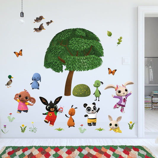 Bing Wall Sticker - Bing and Friends Outside Nature Wall Decal Set