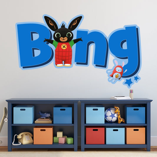 Bing Wall Sticker - Bing and His Name Wall Decal