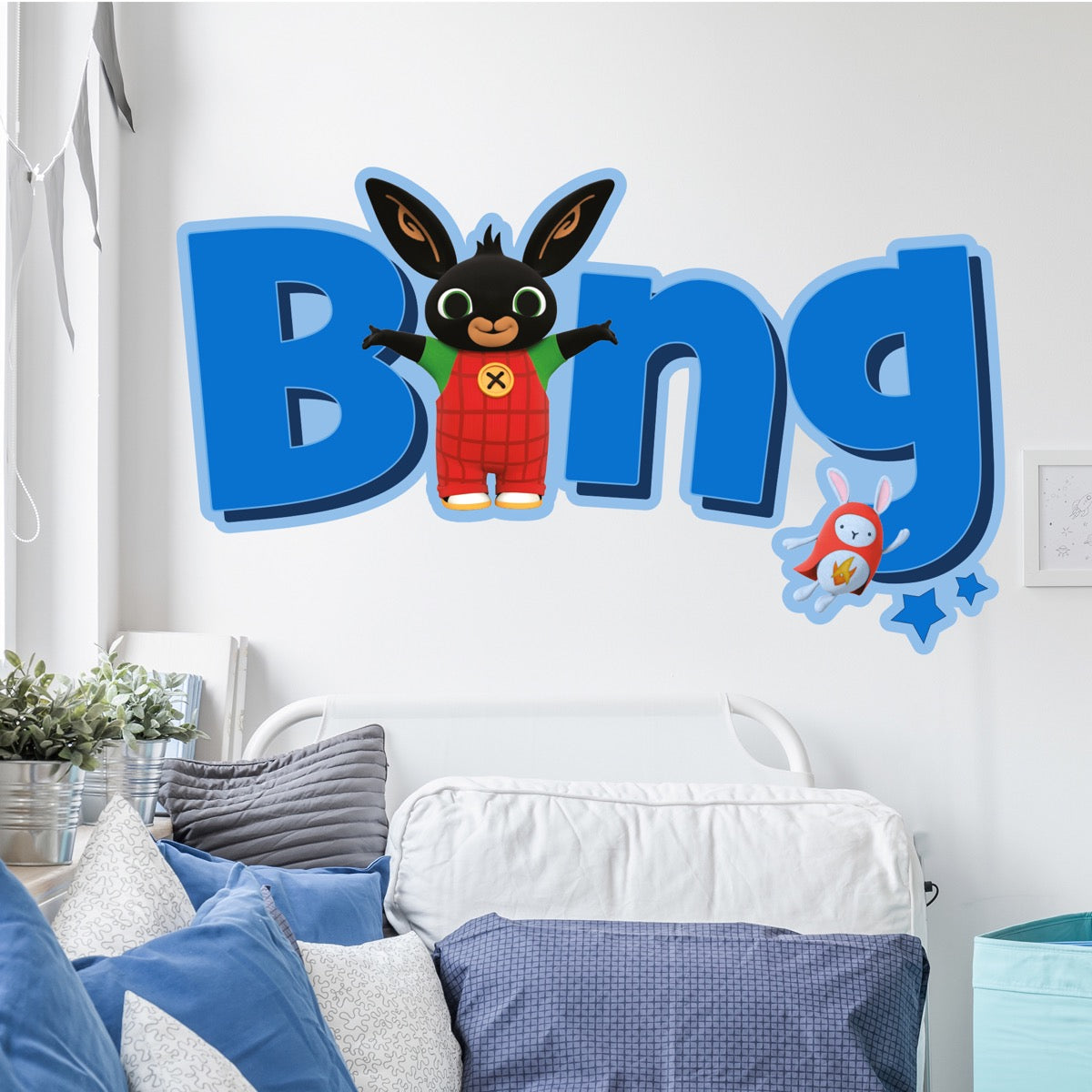 Bing Wall Sticker - Bing and His Name Wall Decal